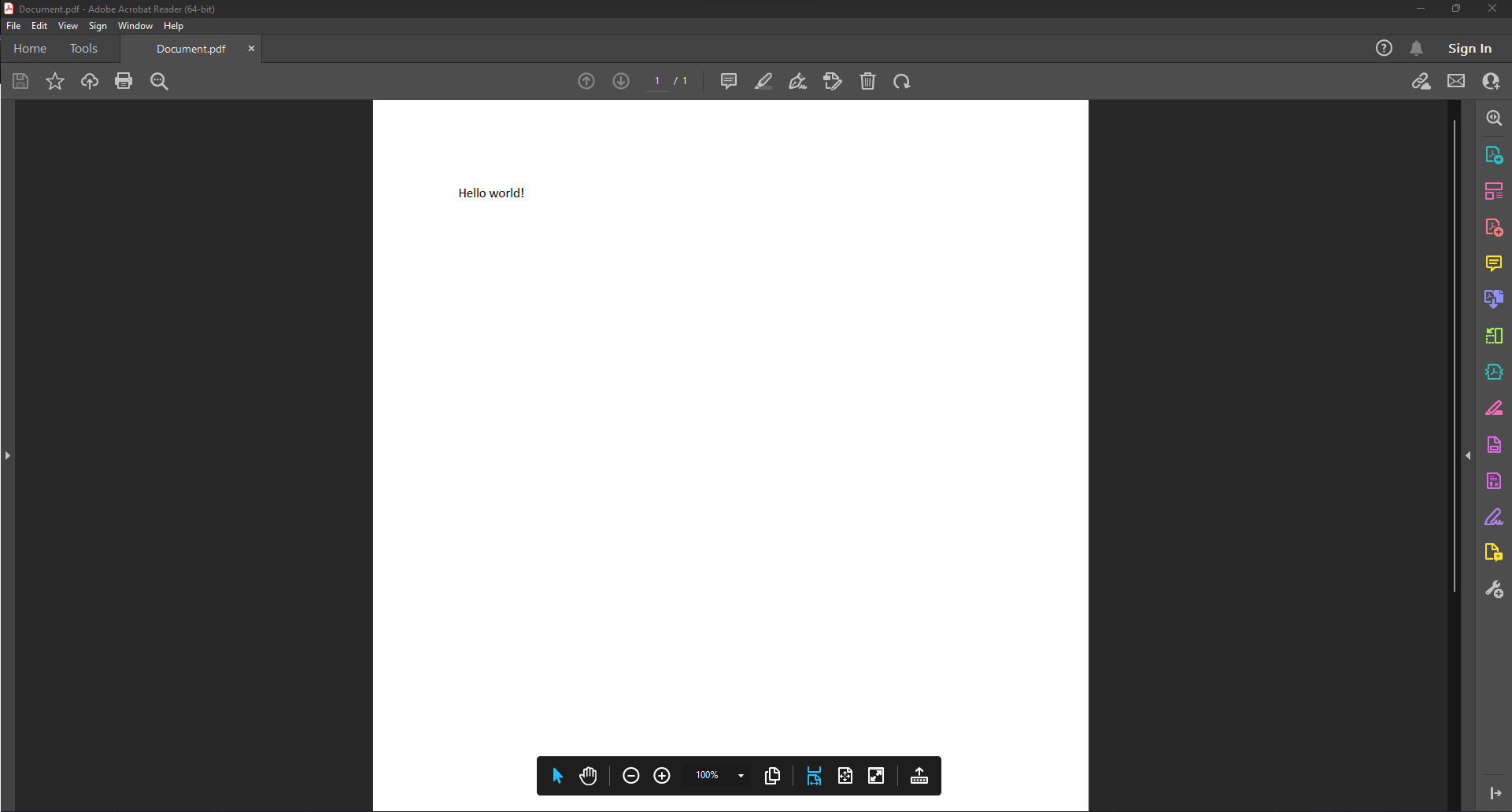 Screenshot of a PDF file generated from a C# application how to generate a pdf file in C# and VB.NET