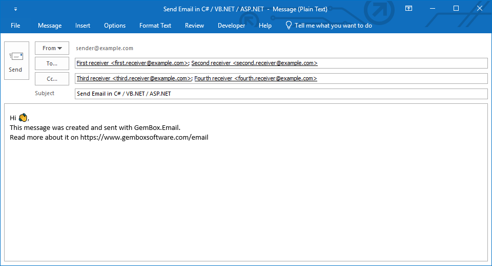 Send Emails in C#, VB.NET, and ASP.NET using SMTP