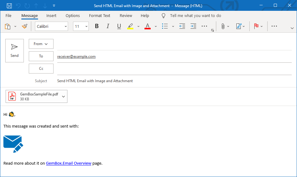 Html email with attachment Sending a HTML email with attachment in C# and VB.NET