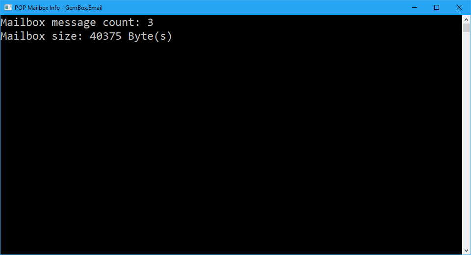Get the mailbox information from POP3 Client in C# and VB.NET
