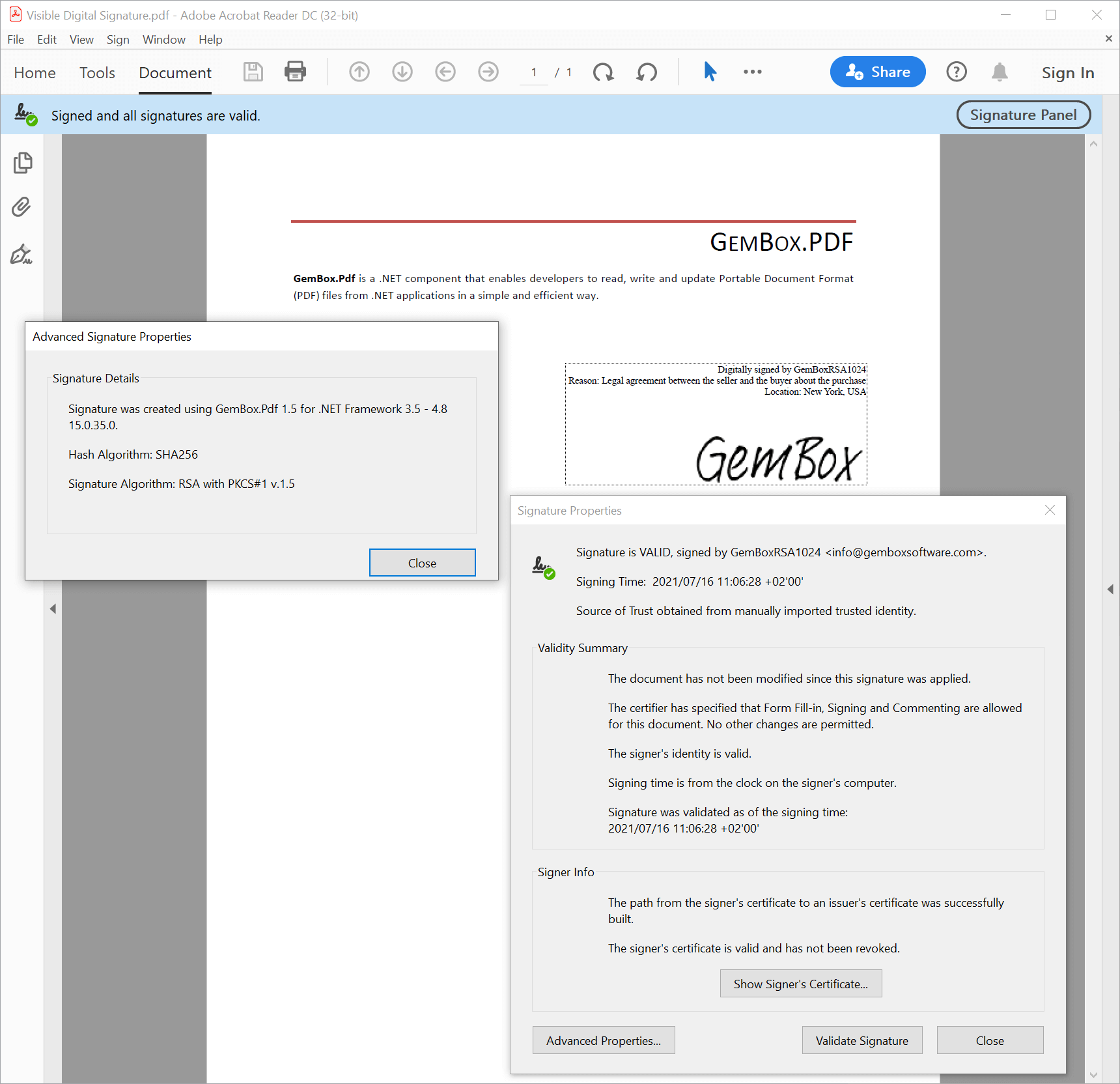 PDF digital signatures in C# and VB.NET