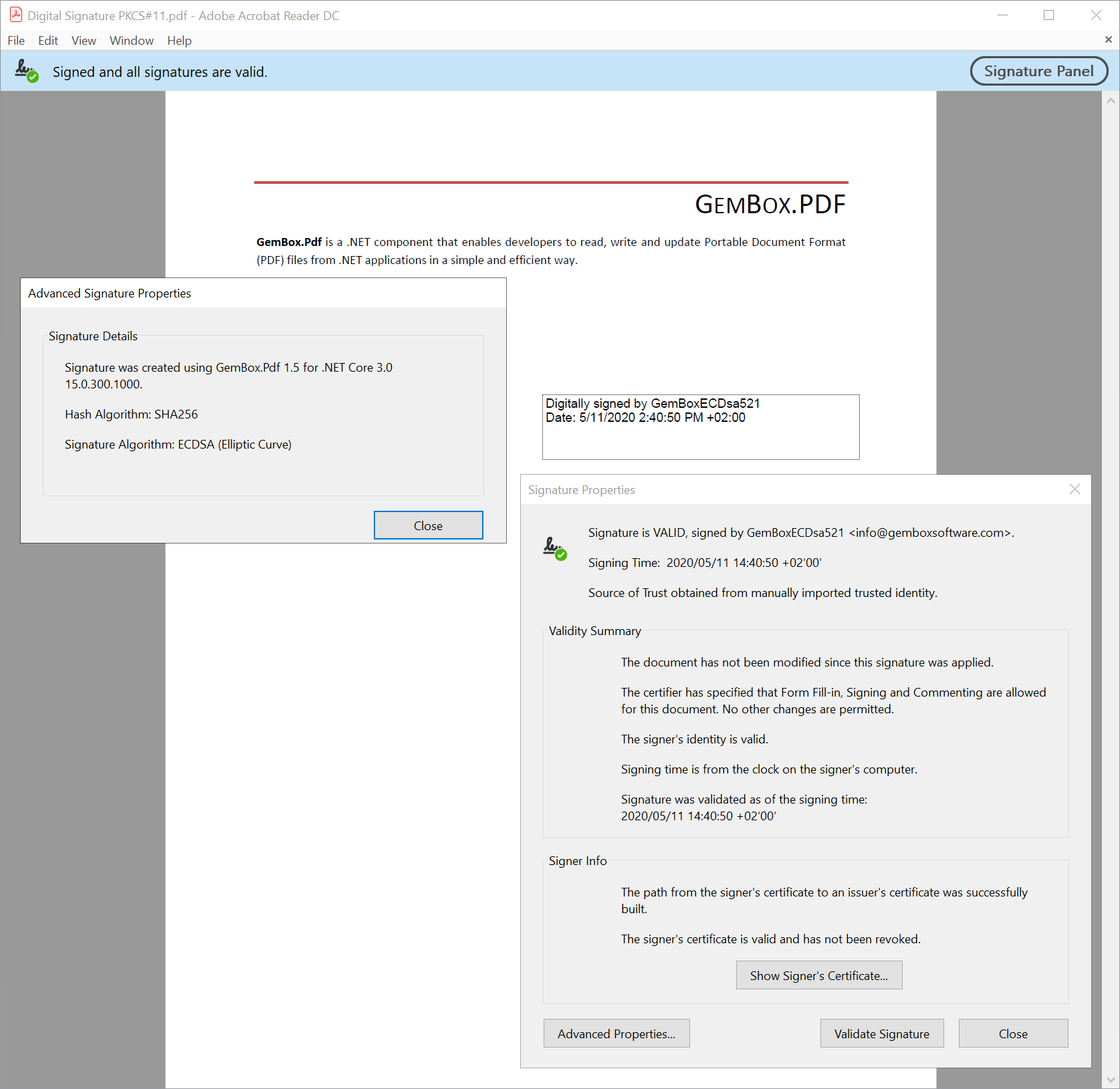 PDF digital signature with PKCS#11 (Cryptoki) device in C# and VB.NET