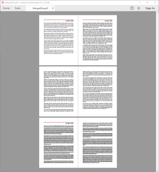 Read, merge, split PDF files from PHP