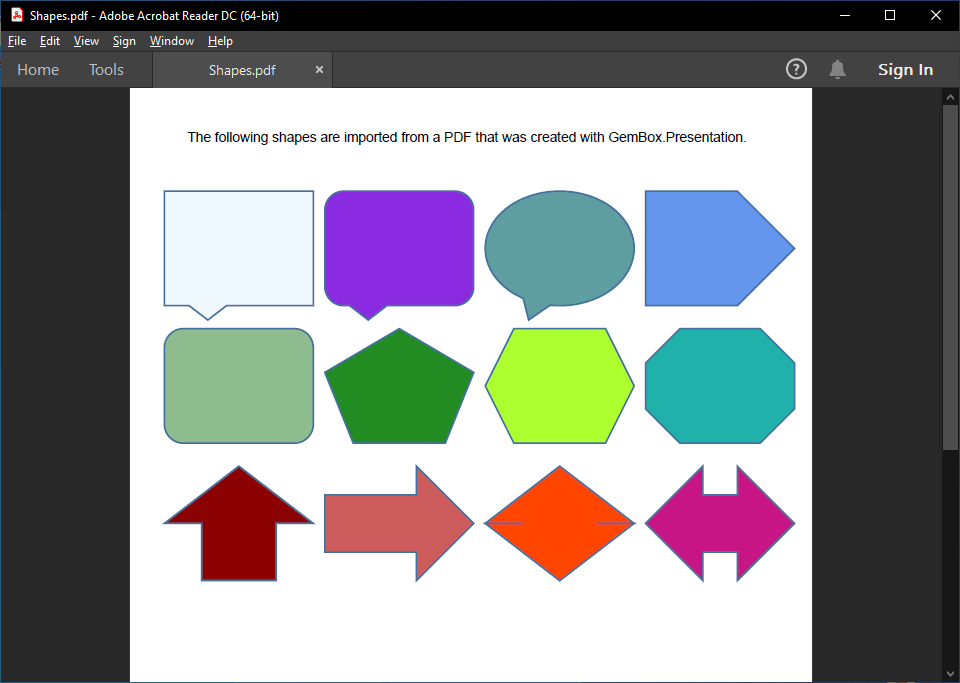 PDF file with added slide content