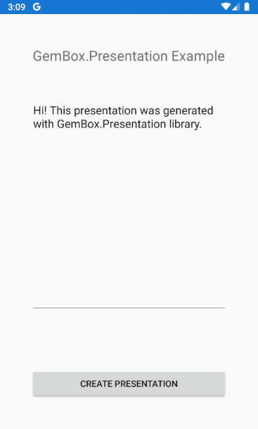 Create PowerPoint file in Xamarin
