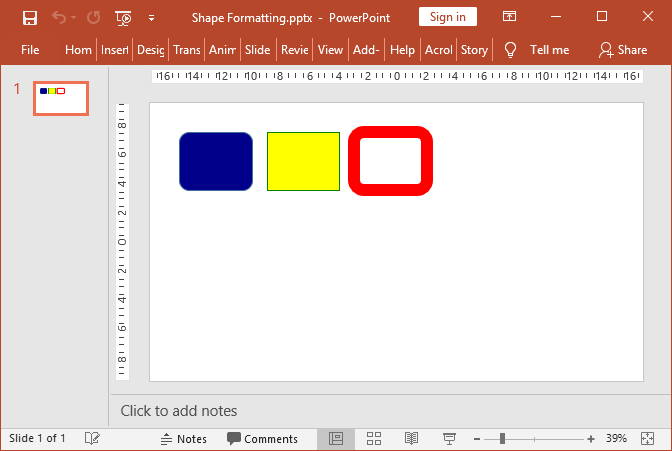 Shape Formatting in PowerPoint files in C# and VB.NET
