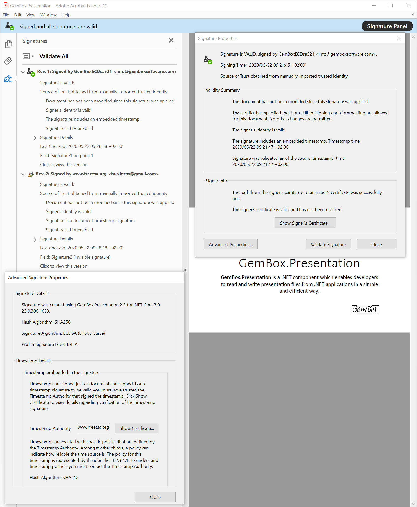 Add PDF Digital Signatures in C# and VB.NET