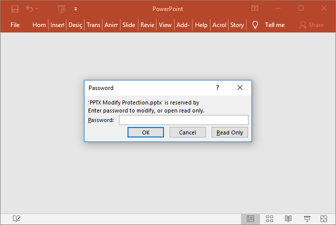 PPTX Modify Protection in C# and VB.NET
