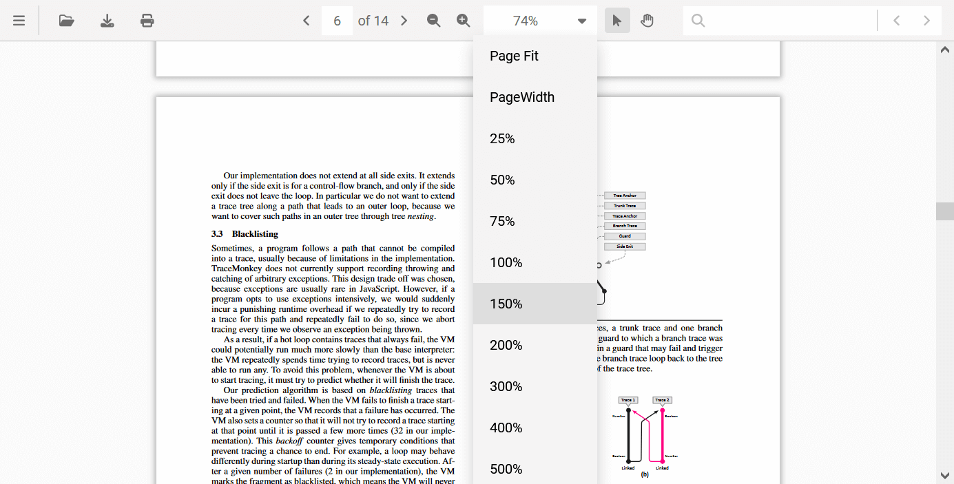 Zooming in GemBox.PdfViewer